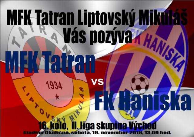 Posledný zápas jesene v sobotu proti FK Haniska