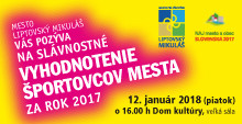 Vyhlasovanie športovca Mesta za rok 2017