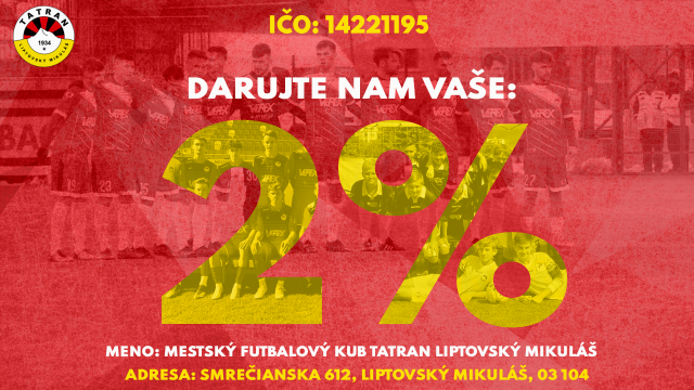 Darujte dve percentá z dane